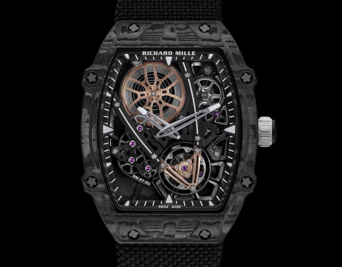 Richard Mille представил часы RM 27-05 Tourbillon весом в 11 грамм